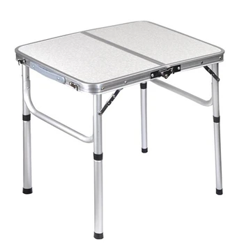 Легкий складной походный стол Портативный-Алюминиевый складной стол для пикника, складной обеденный стол для внутреннего и наружного использования