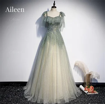 Элегантные вечерние платья трапециевидной формы для женщин 2023 Aileen New in Dresses, Блестящее женское вечернее платье на шнуровке, Торжественное Длинное Роскошное платье для торжественных случаев