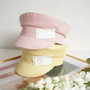 Новые Летние дышащие хлопчатобумажные льняные кепки для газетчиков, Военная кепка с надписью
