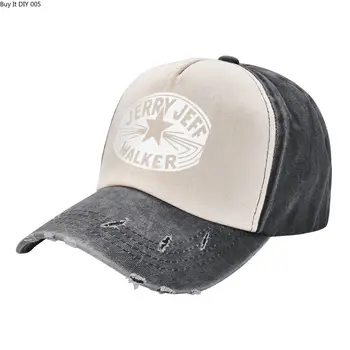 Ковбойская шляпа Джерри Джеффа Уокера, белая ковбойская шляпа с винтажным логотипом, Новая шляпа, пушистая шляпа, шляпа для гольфа, женские шляпы, мужские