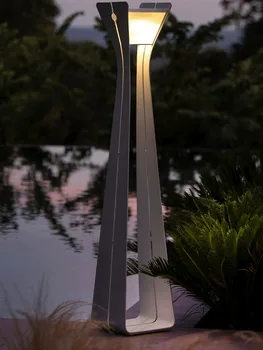 AiPaiTe современный светодиодный солнечный светильник для лужайки, открытый водонепроницаемый светильник для внутреннего дворика, виллы, сада, террасы, ландшафтный светильник.