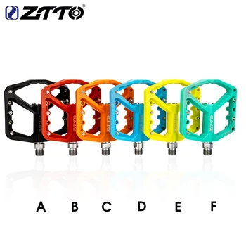 ZTTO 1 пара Велосипедных педалей, однотонные велосипедные педали с широкой поверхностью, запчасти для велосипеда