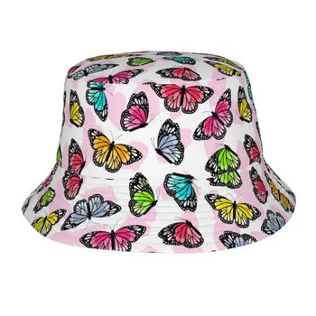 Бабочка мода шляпа Солнца шапка на открытом воздухе Рыбак шляпа для мужчин и женщин, подростки пляж шапки Рыбалка шапка