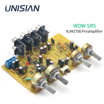 UNISIAN NJM2700 3D SRS Звуковая плата SRS Аудиопроцессор 4,1-Канальный Предусилитель выходного сигнала для аудиосистемы автомобиля