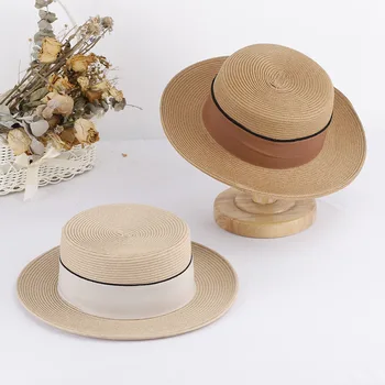 Плоские шляпы для женщин, панама, кепка для гольфа, соломенная шляпа, женские шляпы от солнца, женская шляпа, летняя шляпа, кепка, женская шляпа, женский солнцезащитный козырек