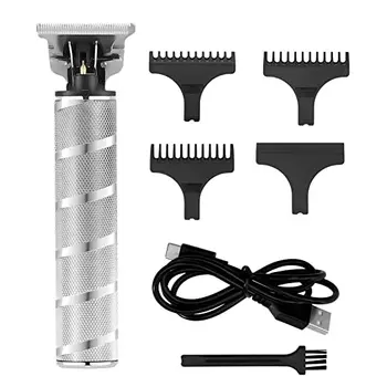 Электрические машинки для стрижки волос, Парикмахерский Триммер для стрижки волос, водонепроницаемый Перезаряжаемый Беспроводной триммер с Т-образным лезвием для мужчин