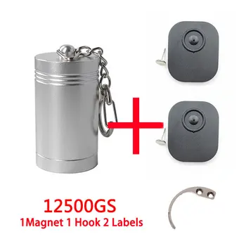 портативный Магнит для снятия бирки 12500gs Detacher + 1 крюк для снятия защитной бирки + 1 Магнитный разделитель одежды для сенсорной бирки