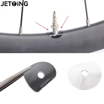 10шт Наклейка на обод велосипедного клапана Для MTB дорожного Велосипеда, Наклейка на клапан Presta, Защитная накладка на обод из углеродного волокна, Аксессуары для Велоспорта