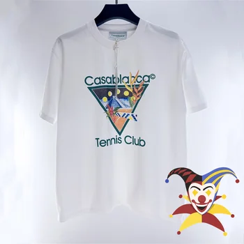 Футболка Casablanca Triangle Pyramid для мужчин и женщин, свободные повседневные футболки