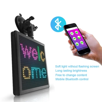 Светодиодный Автомобильный Экран Bluetooth APP Отправляет Автомобильный светодиодный экран Заднее стекло Автомобиля Светодиодный Полноцветный экран Дисплея P4 P5 P6 SMD Матричный модуль панели