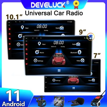 2din Android 11 Универсальное Автомобильное радио для Nissan Kia Honda Toyota VW Мультимедийный Видеоплеер Carplay GPS Navigaion 7/9/10 