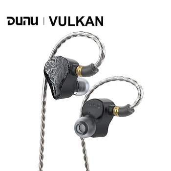 Гибридные драйверы DUNU VULKAN DK-X6 2DD + 4BA, наушники-вкладыши IEM, съемный кабель 0,78 мм 2.5+3.5+4.4 штекер с поворотным замком