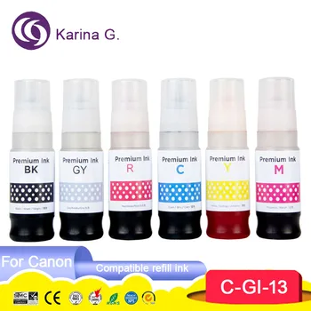 Для Canon Совместимые Цветные чернила GI 13 GI-13 Для Заправки Объемных Бутылок Чернилами Для Canon PIXMA G510 G610 Принтер GI13 Ink