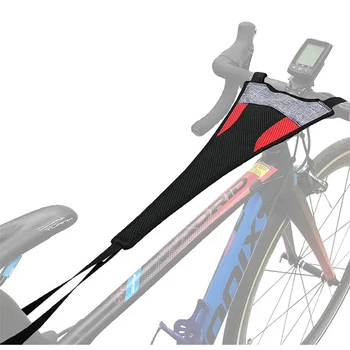 Рама для велотренажера с защитой от пота с чехлом Эластичный ремень для езды на Велосипеде, Защита рамы для верховой езды, защита от пота