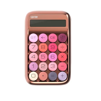Калькулятор Lofree из винтажного распакованного розового золота с большим дисплеем, модные механические переключатели