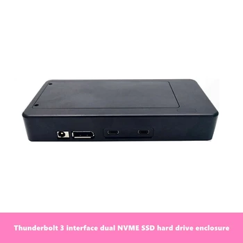 Новый Корпус жесткого диска Thunderbolt 3 для SSD-накопителя Thunderbolt 3 Single-Dual NVME SSD Поддерживает интерфейс Thunderbolt 2 Для компьютера MAC
