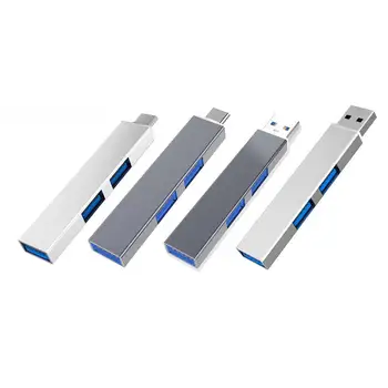 3 порта USB 3.0 USB-концентратор 2.0 Multi Type-C Ultra Slim Splitter Hub Используйте адаптер питания с несколькими расширителями 2.0 USB 3.0 Hub