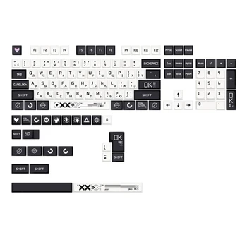 Толстые Колпачки для ключей из ПБТ 128 шт. Набор Колпачков для ключей сублимации краски XDA CSgo для Многоязычной механической клавиатуры