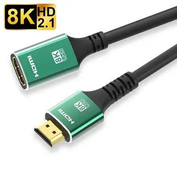 Для PS5/XBox 48 Гбит/с Высокоскоростной 8K 60Hz Кабель-удлинитель HDMI от Мужчины к Женщине Видео Шнур HDMI 2.1