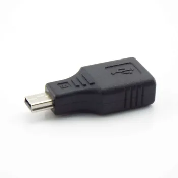 Универсальный USB 2.0 A к Mini B 5-Контактный Разъем-переходник Mini Type-A B Jack Splitter для смартфона OTG Конвертер