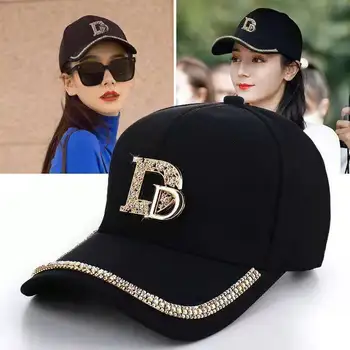 Шляпа Женская бейсболка Ins Tidal Sun Hat Модная кепка Корейская версия Новая Модная Летняя Шляпа с солнцезащитным козырьком Головные уборы для женщин