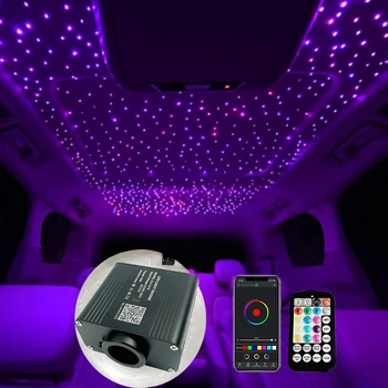 Оптоволоконный светильник Twinkle Star ceiling kit Bluetooth phone APP Smart Control Звездный Автомобиль LED Потолок Детской Комнаты Sky новая лампа горячая