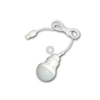 Мини USB светодиодный светильник портативный 5 Вт Buld лампа для чтения студенческих книг, учебы, кемпинга, наружного освещения, походных фонарей, ламп