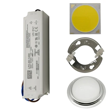 CREE CXB3590 COB светодиодный светильник для выращивания Идеальный держатель 50-2303CR Meanwell Драйвер LPC-60-1400 100 мм Стеклянная Линза DIY Set