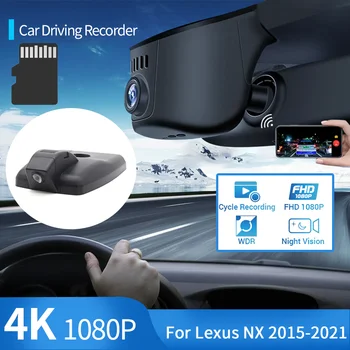 Автомобильный Видеорегистратор 4K 1080P Dash Cam Камера HD Ночного Видения Wifi 24H Запись парковки Видеорегистратор для вождения Lexus NX 200t AZ10 2015 ~ 2021