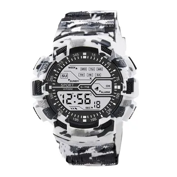 Часы для Мужчин Digtal Модные Водонепроницаемые мужские Для Мальчиков ЖК Цифровой секундомер Дата Резиновые спортивные наручные часы Для мужчин Relogio Masculino