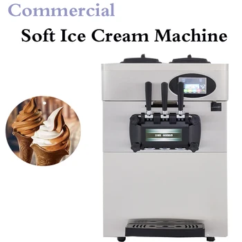 Машина для Производства Мягкого Мороженого с тремя вкусами 2 + 1, Десертный Дхоп, Машина Для Производства Мороженого Dteel, Оборудование Для Замораживания Мороженого, Оборудование Для Замораживания Мороженого