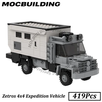 Zetros 4x4 Экспедиционный автомобиль Модель автомобиля MOC Строительный блок DIY Образовательный кирпич Детская игрушка в подарок