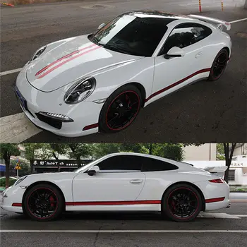 Автомобильная наклейка для Porsche 911, модифицированная наклейка на заднюю дверь кузова, наклейка на капот