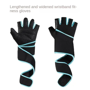Перчатки для фитнеса с гантелями, Спортивные перчатки для поднятия тяжестей на полпальца, перчатки для бодибилдинга, перчатки для занятий в тренажерном зале для велоспорта Для мужчин и женщин