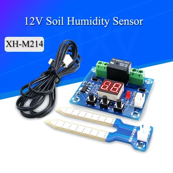 Модуль датчика влажности почвы XH-M214, относительная влажность 20-99%, Точное автоматическое управление Системой орошения, красный цифровой дисплей