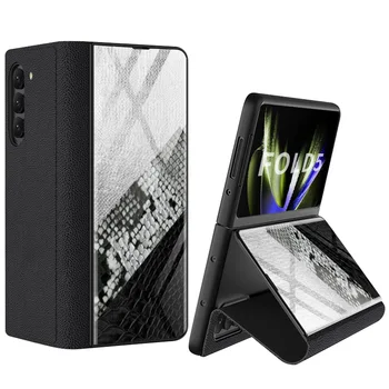 Дизайнерский Зеркальный Чехол для телефона Samsung Galaxy Z Fold5 Case, Роскошный Противоударный чехол 