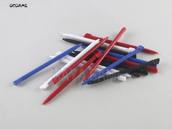 OCGAME 500 шт./лот, игровая консоль, мобильная сенсорная ручка для слотов 2DS, жесткий пластиковый стилус, черный, красный, синий, белый