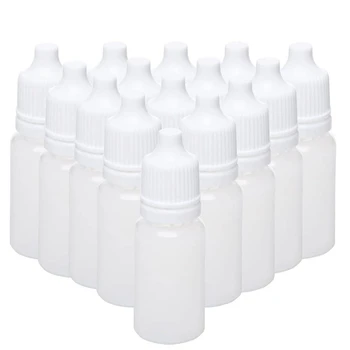 100ШТ 15 мл Пустых Пластиковых Сжимаемых Бутылок-Капельниц Для Глазных Капельниц Для Жидкости Многоразового Использования