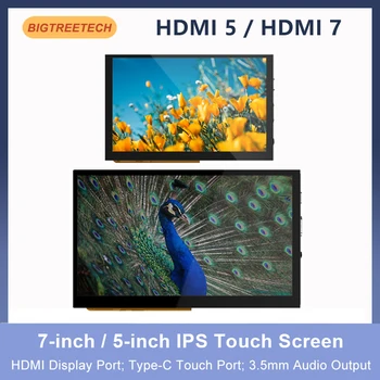 BIGTREETECH HDMI 7 ‘1024x600 HDMI7 Сенсорный экран IPS HDMI5 Дисплей Емкостный для Raspberry Pi4 Мини ПК Монитор 3D Запчасти Для Принтера