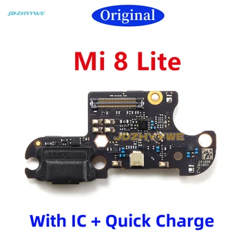 1ШТ 100% Оригинальная Новая Плата зарядного устройства PCB Flex Для Xiaomi Mi8 Mi 8 Lite Разъем USB-порта док-станция Кабель для зарядки