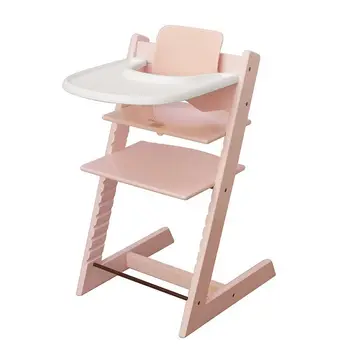 Детский Обеденный стул для роста Ребенка, Детский Многофункциональный стул для обучения росту с Регулируемым Подъемом, стул из массива дерева